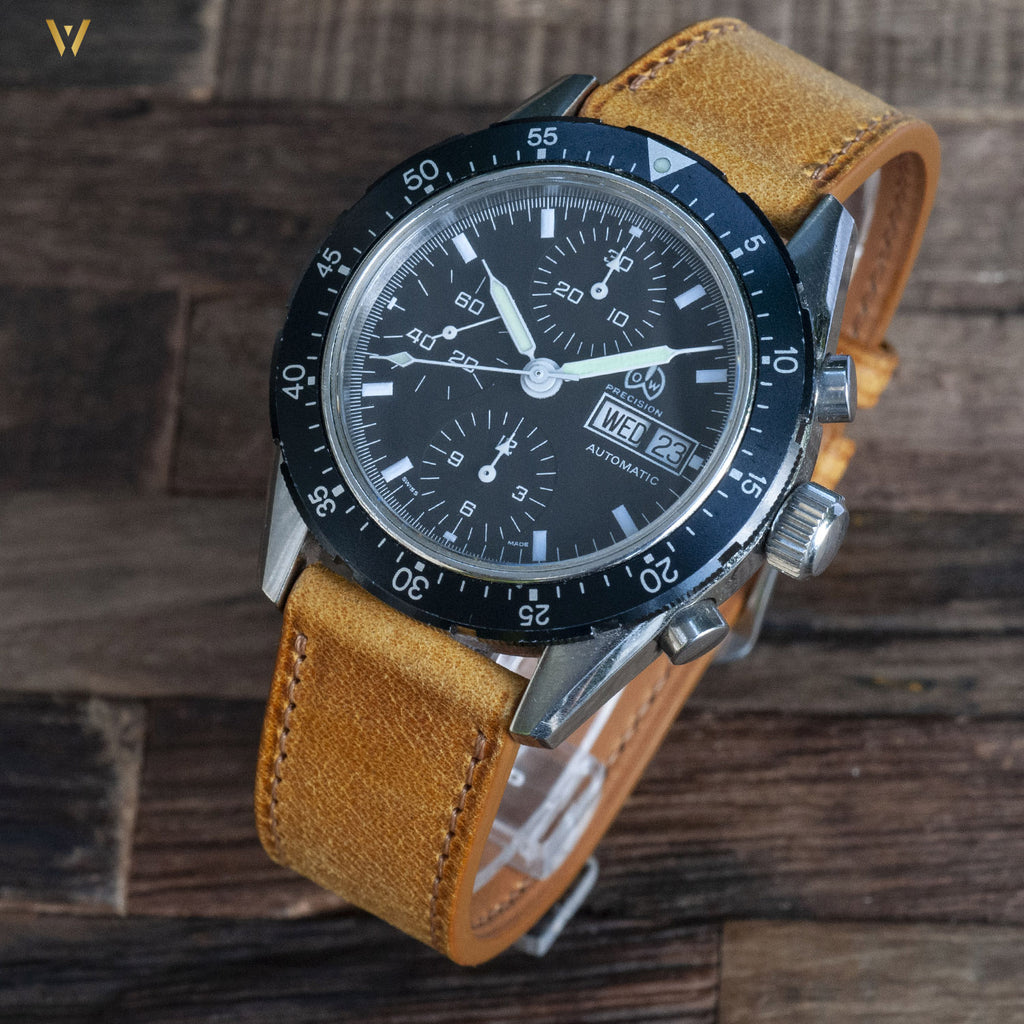 Bracelet de montre tuscany ocre sur chronographe